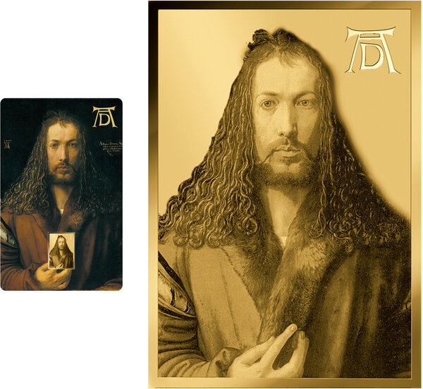 Monnaie ALBRECHT DÜRER Genius Lives Forever 1/1000 Oz Or 3000 Francs Chad 2026 (PRÉCOMMANDE)