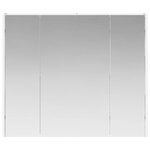 vidaXL Armoire Miroir de Salle de Bain Blanc 83 5 x 15 5 x 70 cm