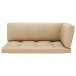 vidaXL Canapé d'angle palette de jardin marron miel bois pin imprégné