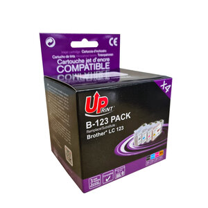 Pack UPrint compatible BROTHER LC123 4 cartouches