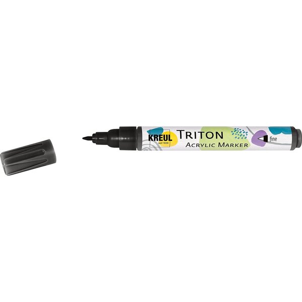 Feutre acrylique TRITON Acrylic Marker fine  noir KREUL
