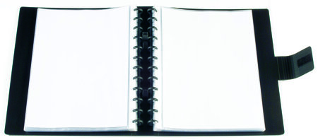 Porte-vue avec pochette de tranche - A4 - 60 pochettes - noir pas cher