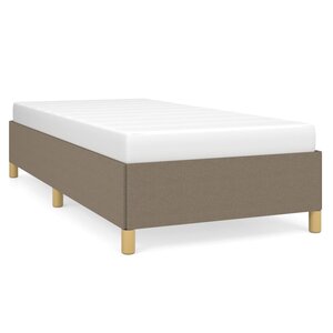 vidaXL Cadre de lit sans matelas taupe 90x200 cm tissu