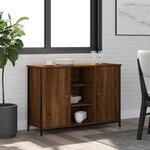 vidaXL Buffet chêne marron 100x35x70 cm bois d'ingénierie