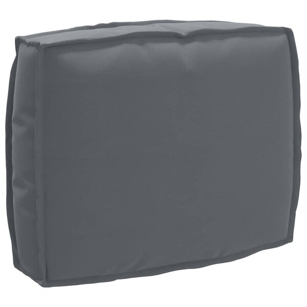 vidaXL Coussin pour dossier de palette Anthracite 50 x 40 x 12 cm