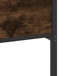 vidaXL Cadre de lit sans matelas chêne fumé 120x200 cm bois ingénierie