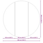 vidaXL Tapis de sol de piscine noir Ø 306 cm  en tissu non tissé et rond.