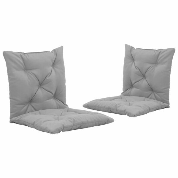 vidaXL Coussins de chaise pivotante lot de 2 Gris 50 cm