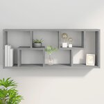 vidaXL Étagère murale Sonoma gris 36x16x90 cm Bois d'ingénierie