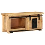 vidaXL Meuble TV 90x35x40 cm Bois massif de manguier