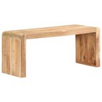 vidaXL Banc 110x38x46 cm Bois solide d'acacia