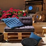 Coussin de palette en coton coloré 120 x 60 cm