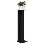 vidaXL Support de Plante 2 pièces Chêne noir 25 x 25 5 x 100 5 cm