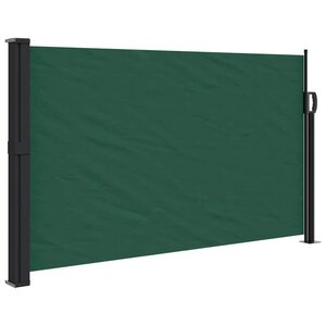 vidaXL Auvent latéral rétractable vert foncé 117x300 cm