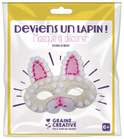 Kit Masque Feutrine Lapin