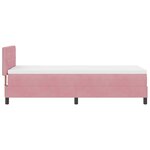 vidaXL Lit à ressorts avec matelas Rose 80 x 200 cm Velours
