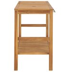 vidaXL Meuble de salle de bain Bois de teck solide 132x45x75 cm
