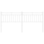 vidaXL Tête de lit métal blanc 193 cm