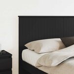 vidaXL Tête de lit Chêne noir 160 cm Bois d'ingénierie