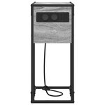 vidaXL Table de chevet Sonoma gris 41.5 x 26 x 60.5 cm