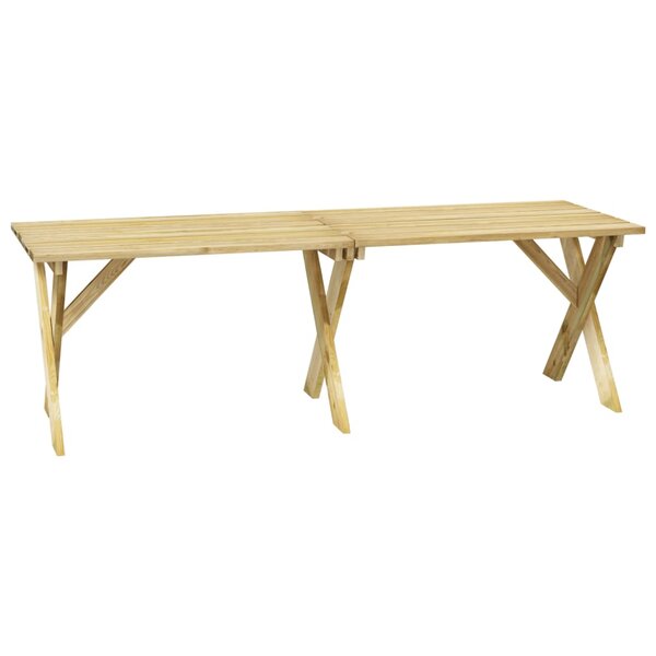 vidaXL Table de jardin 220x73x70 cm Bois de pin imprégné