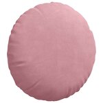 vidaXL Coussins de siège 2 Pièces Rose Ø 40 x 13 cm Velours