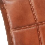 vidaXL Chaises à manger cantilever lot de 2 marron cuir véritable