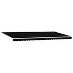 vidaXL Auvent Rétractable Noir 600 × 300 cm Polyester