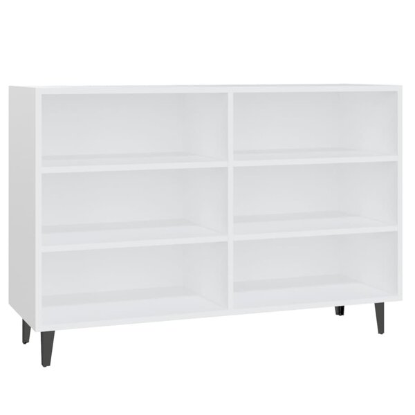 vidaXL Buffet blanc 103 5x35x70 cm bois d'ingénierie