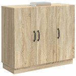 vidaXL Buffet Chêne Sonoma 89 x 34 5 x 77 cm Bois d'ingénierie