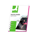 paquet 50 feuilles Papier photo jet d'encre semi-glacé brillant a4 260g Q-CONNECT