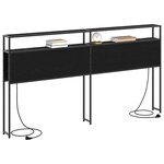 vidaXL Tête de lit de rangement Chêne noir 180 cm Bois d'ingénierie