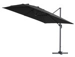 Parasol jardin déporté Alu "Sun 3" - Carré - 3 x 3 m - Noir