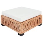 vidaXL Ensemble de canapés 27 Pièces Rotin naturel