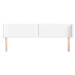 vidaXL Tête de lit avec oreilles Blanc 183x16x78/88 cm Similicuir