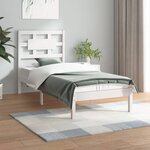 vidaXL Cadre de lit sans matelas blanc 90x200 cm bois de pin massif