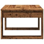 vidaXL Table d'appoint vieux bois 50x50x35 cm bois d'ingénierie