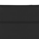 vidaXL Chaise longue Textilène et aluminium Noir