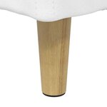 vidaXL Pouf de rangement Blanc 60 x 60 x 45 cm Simili cuir