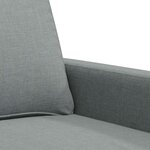 vidaXL Canapé à 3 places Gris clair 180 cm Tissu