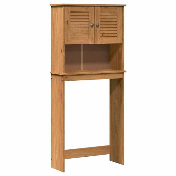 vidaXL Cabinet pour lave-linge VIGO marron miel 72 5 x 27 x 161 cm