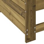vidaXL Canapé de jardin accoudoir 69x62x70 5 cm bois de pin imprégné