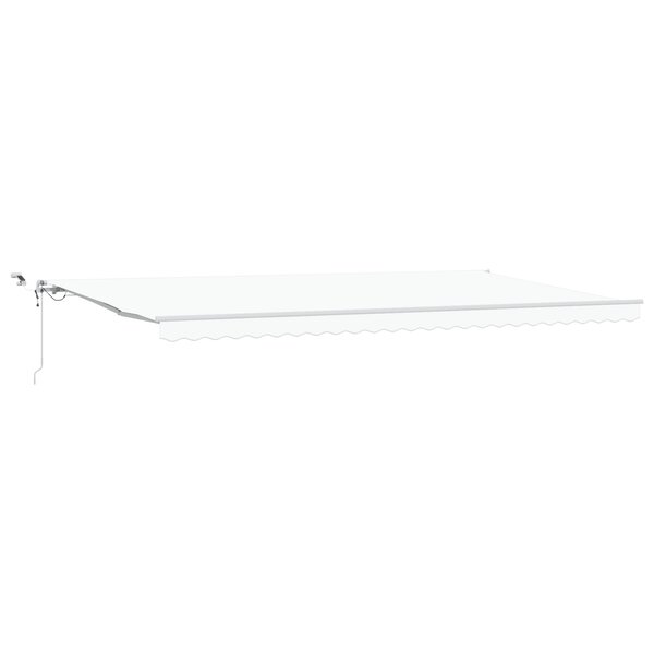 vidaXL Store Rétractable Automatique avec LED Blanc 600x300 cm