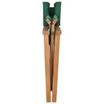 vidaXL Chaises de metteur en scène pliantes lot de 2 Bois teck massif