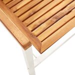 vidaXL Chaises de jardin lot de 4 avec coussins Bois d'acacia massif