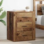 vidaXL Cabinet de chevet Bois ancien 50 x 36 x 60 cm Bois d'ingénierie