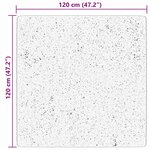 vidaXL Tapis HUARTE à poils courts doux et lavable noir 120x120 cm