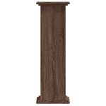 vidaXL Support pour plantes chêne brun 33x33x100 cm bois d'ingénierie