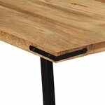 vidaXL Table à manger 160x80x75 cm bois de manguier massif