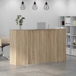 vidaXL Bureau réception chêne sonoma 180x50x103 5 cm bois d'ingénierie